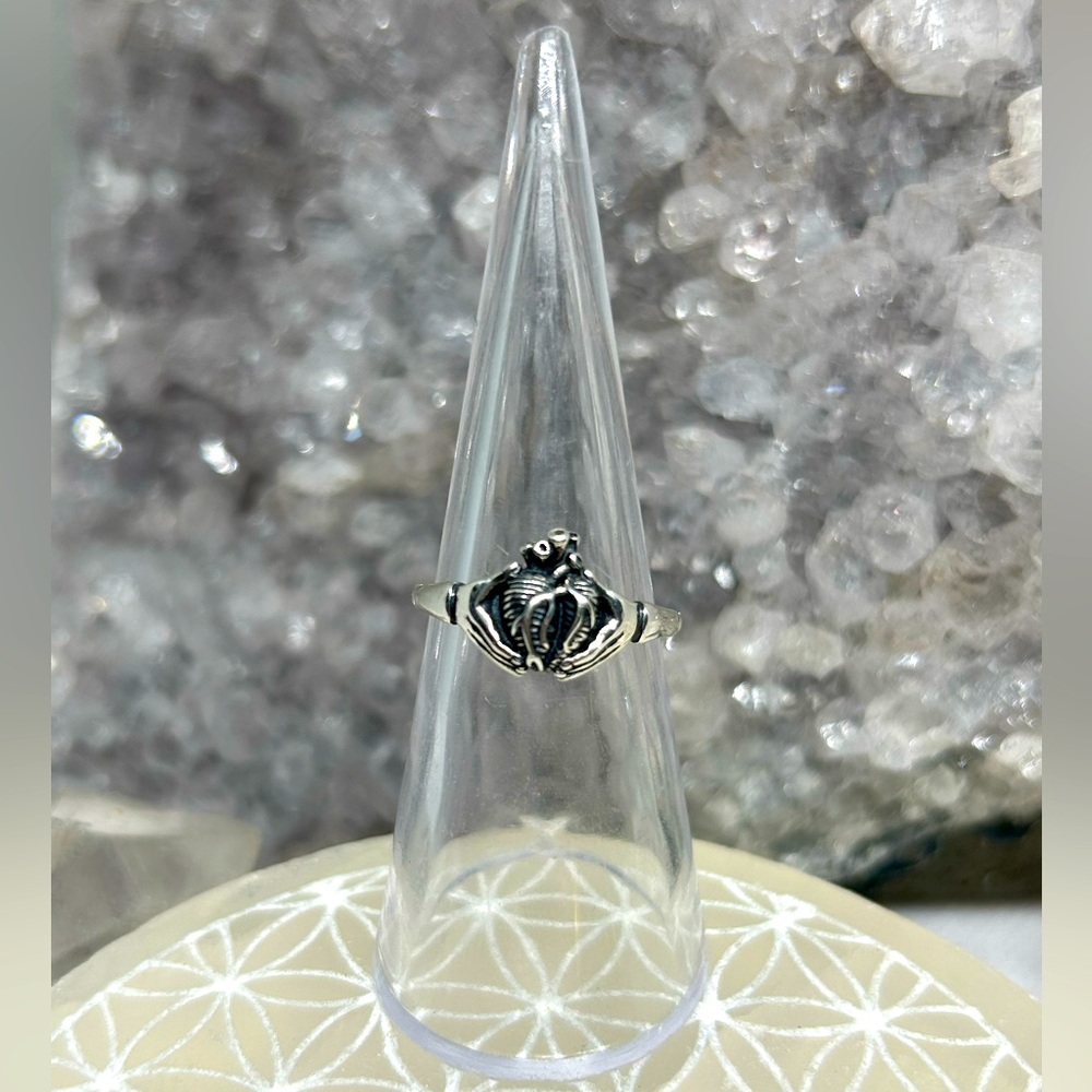 Sterling Silver Anatomical Heart Ring